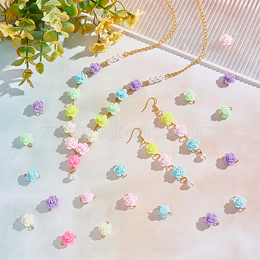 200Pcs Opaque Acrylic Beads Connector Charms(FIND-HY0001-30)-5