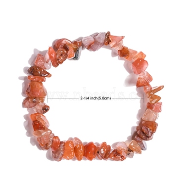 Natural & Synthetic Mixed Stone Chips Stretch Bracelets(BJEW-JB01308)-2