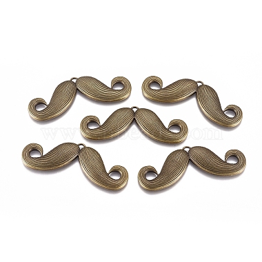 Antique Bronze Mustache Alloy Pendants