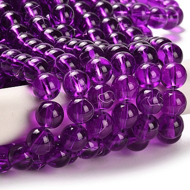 Drawbench Transparent Glass Beads Strands(X-GLAD-Q012-10mm-20)-2