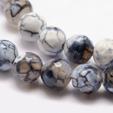 Brins de perles d'agate craquelée de feu naturel(X-G-K166-07F-8mm-02)-3