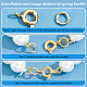 40Pcs 2 Colors Brass Spring Ring Clasps(FIND-AB00027)-4