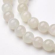 Natural White Moonstone Bead Strands, Dyed, Round, 6mm, Hole: 1mm, about 64pcs/strand, 15.5 inch(G-P213-20-6mm)