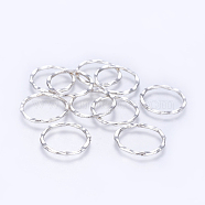 Tibetan Style Linking Rings, Lead Free, Antique Silver, 22x1.5mm, about 18.5mm inner diameter(X-PALLOY-A017-AS-LF)