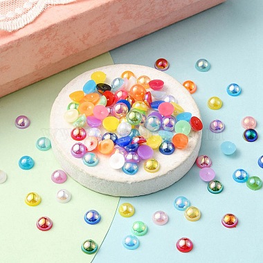 ABS Imitation Pearl Cabochons(OACR-YW0001-48)-5