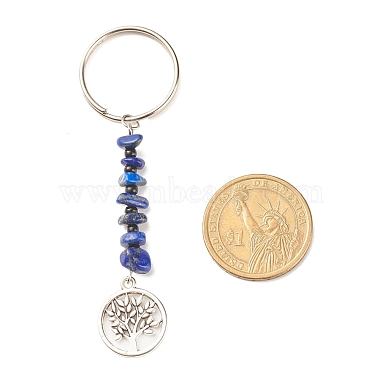 Natural & Synthetic Gemstone Beaded Keychains(KEYC-JKC00304)-5