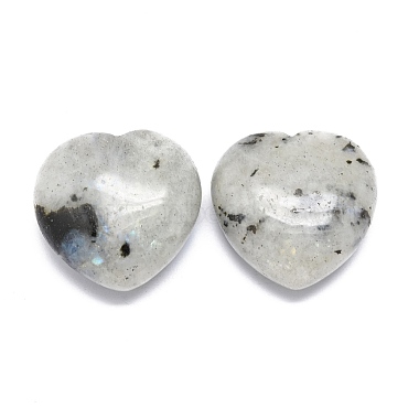 Natural Labradorite Heart Love Palm Worry Stone(G-H268-F02-C)-2