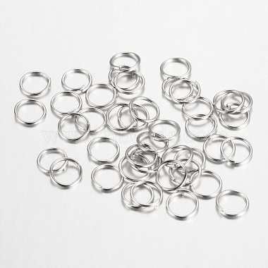 Platinum Ring Iron Close but Unsoldered Jump Rings