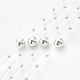Chapelets guirlande de garniture perles en ABS plastique imitation perle(AJEW-S071-01G)-1