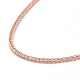 925 Sterling Silver Wheat Chains Necklace for Women(STER-I021-02A-RG)-2