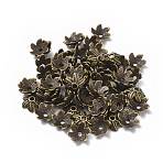 Tibetan Style Bead Caps, Lead Free & Cadmium Free, Antique Bronze, 11x10x5mm, Hole: 2mm(TIBEB-LF9396YKG-AB-LF)