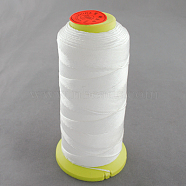 Nylon Sewing Thread, White, 0.6mm, about 500m/roll(NWIR-Q005A-44)