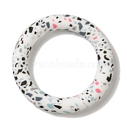 Silicone Beads, Ring, WhiteSmoke, 65x10mm, Hole: 3mm(SIL-Z010-04B)