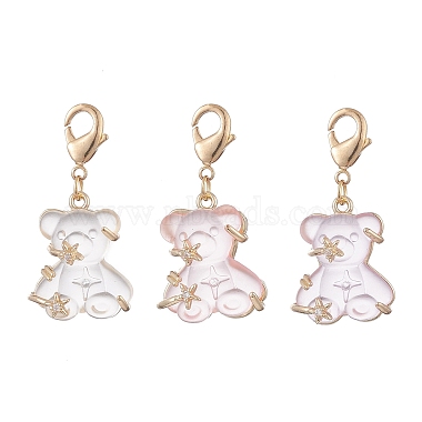 Mixed Color Bear Resin Pendant Decorations