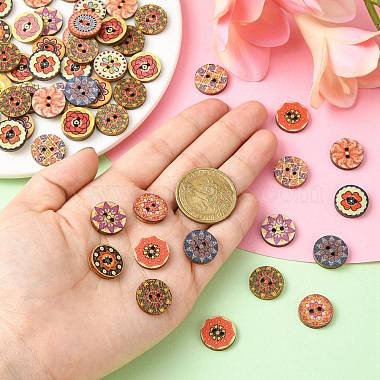 Printed Wooden Buttons(WOOD-CJC0007-03)-3