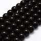 Natural Obsidian Beads Strands(X-G-F364-08-10mm)-1
