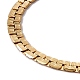 316 Stainless Steel Flat Link Chain Bracelet for Women(BJEW-G655-09G)-2