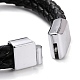 Retro Leather Braided Cord Bracelet for Men(X-BJEW-A039-01B)-3