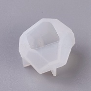 Silicone Molds, Resin Casting Molds, For UV Resin, Epoxy Resin Jewelry Making, Cone, White, 20x28x24mm(DIY-G008-14B)