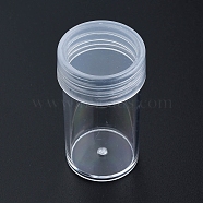 Plastic Bead Storage Containers, Column, Clear, 2.7x4.8cm(CON-N012-06)