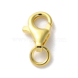 925 Sterling Silver Lobster Claw Clasps, Golden, 8.5x5.5mm, Hole: 2.4mm(STER-P063-02G)