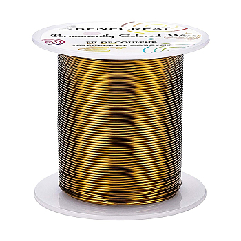 Round Copper Wire, for Wire Wrapped Jewelry Making, Antique Bronze, 20 Gauge, 0.8mm, about 98.42 Feet(30m)/roll