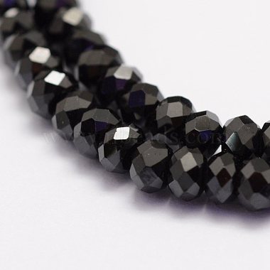 Natural Black Spinel Beads Beads Strands(G-F460-19)-3