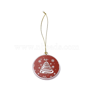 Décoration pendentif en acrylique sur le thème de Noël(HJEW-G021-01B)-2