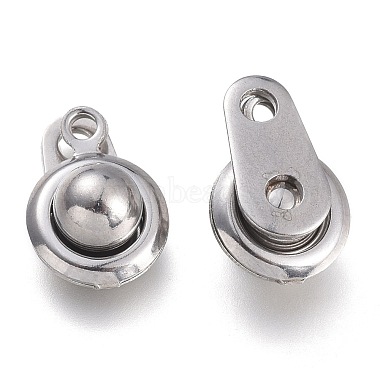 201 Stainless Steel Snap Clasps(STAS-K212-01P)-2