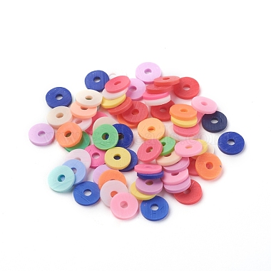 Handmade Polymer Clay Bead Spacers(X-CLAY-R067-8.0mm-M1)-4