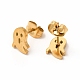 Halloween Ghosts 304 Stainless Steel Stud Earrings for Women(EJEW-B019-04G)-2