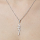 201 Stainless Steel Hollow Lightning Bolt Pendant Necklace(NJEW-OY001-80)-1