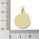 pendentifs en laiton pavé de coquille(KK-I708-12A-G)-3