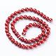 Brins de perles rondes en jaspe rouge naturel de qualité ab +(GSR6mmC011)-3