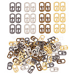 80Pcs 4 Colors Zinc Alloy Smooth Buckles, Belt Fastener, Mixed Color, 9x16x3mm, 20pcs/color(FIND-GO0002-40)