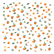 PVC Wall Stickers, Wall Decoration, Orange Pattern, 390x900mm, 2pcs/set(DIY-WH0228-483)