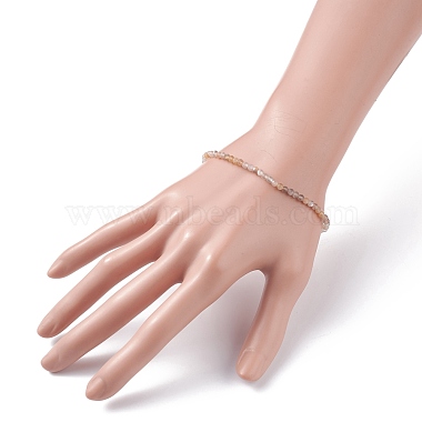3mm Natural Moonstone Beads Stretch Bracelet for Girl Women(BJEW-JB07284-02)-3