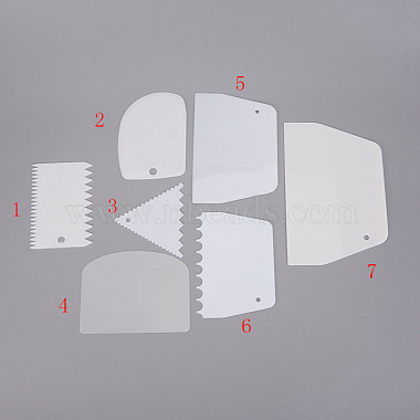 Raspador de masa de borde para hornear de plástico(DIY-E034-09)-3