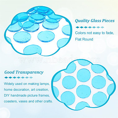 30Pcs Colored Glass Mosaic Tiles(DIY-OC0009-40F)-4
