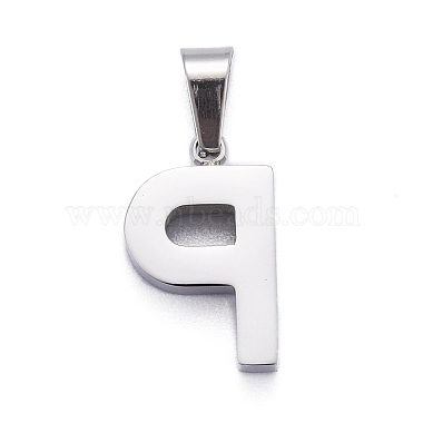 304 pendentifs lettre en acier inoxydable(X-STAS-H127-P-P)-2