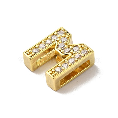 Brass Micro Pave Cubic Zirconia Beads(KK-H487-25G-13)-2