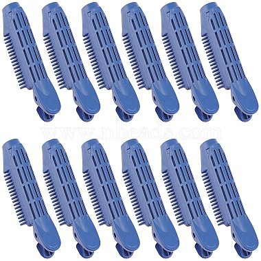 Medium Blue Plastic Volumizing Hair Root Clips