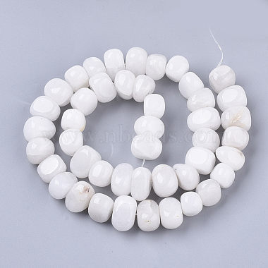 Natural White Jade Beads Strands(G-S364-033)-2