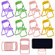 8Pcs 4 Colors Cute Mini Chair Shape Cell Phone Stand(AJEW-CP0007-15)-1