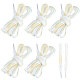 gorgecraft 3 paires 3 lacets plats en polyester lisses style tie-dye(FIND-GF0004-70A)-1