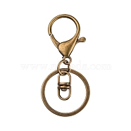 Iron Lobster Clasp Keychain, Antique Bronze, 68mm(KEYC-E016-01AB)