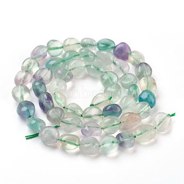 6mm Colorful Nuggets Fluorite Beads