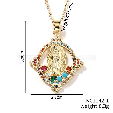 Colorful Oval Cubic Zirconia Necklaces