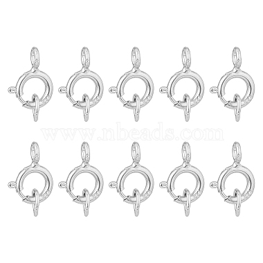 Silver Sterling Silver Spring Ring Clasps