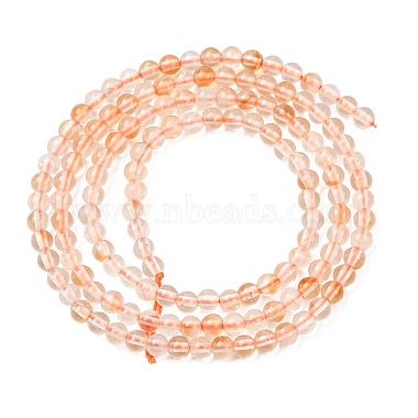 Heated Natural Citrine Beads Strands(G-H358-A14-3mm-01)-5